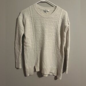 Madewell White Cozy Knit Sweater Size Extra Extra Small
